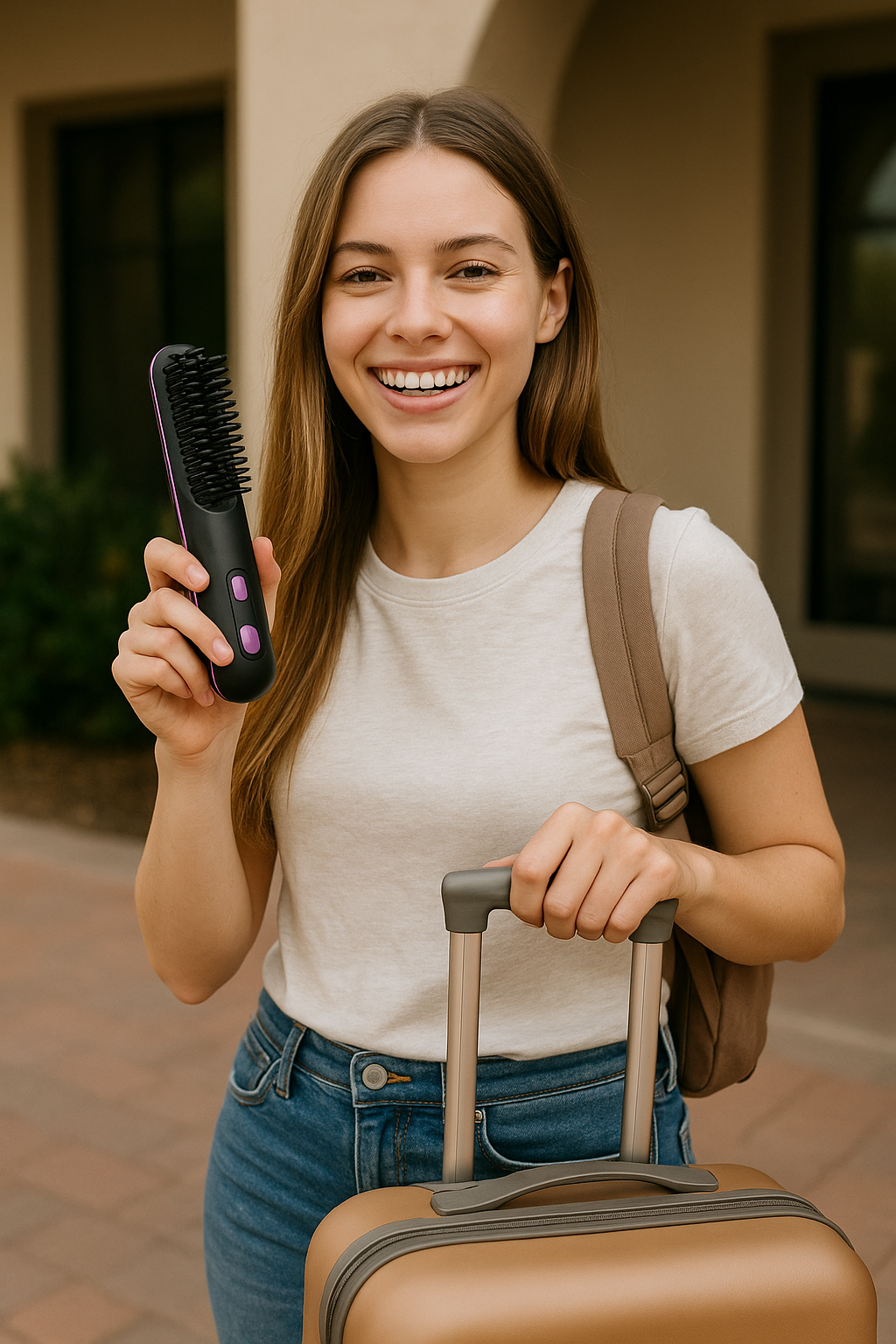 İstersenburada Akıllı Saç Düzleştirici Tarak – GoBrush PRO