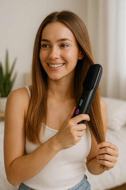 İstersenburada Akıllı Saç Düzleştirici Tarak – GoBrush PRO