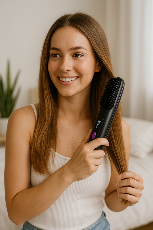 İstersenburada Akıllı Saç Düzleştirici Tarak – GoBrush PRO